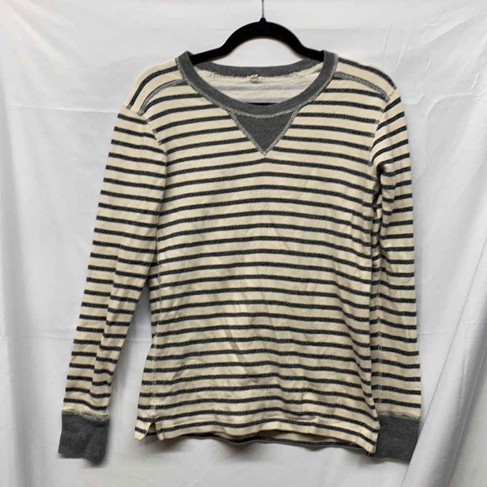 J. Crew Striped  Long Sleeve Top xs blue white